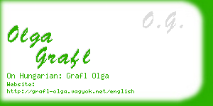 olga grafl business card